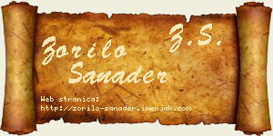 Zorilo Sanader vizit kartica